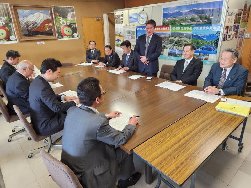 長野県建設部長への提言活動を行いました