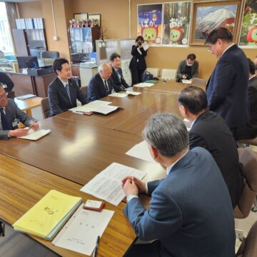 長野県建設部長への提言活動を行いました