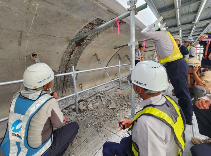 岡谷高架橋改良工事の現場見学会を行いました